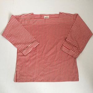 Vintage Liz Claiborne Red stripe Blouse